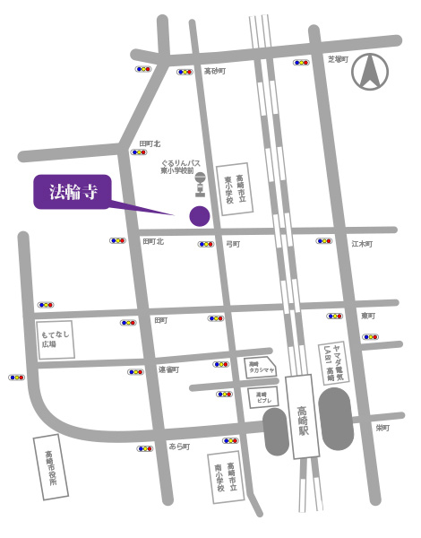 法輪寺地図